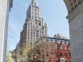 One Fifth Avenue framed by Washington Square Arch