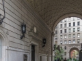 Looking through Apthorp's courtyard.