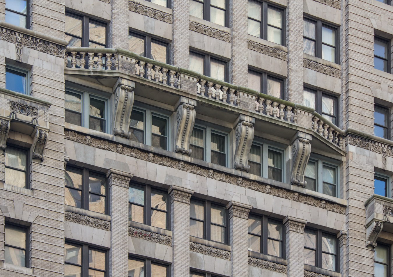 The balconies are strictly decorative.