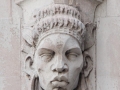Four heads repeat around the Barclay Street, Broadway and Park Place facades. (2)
